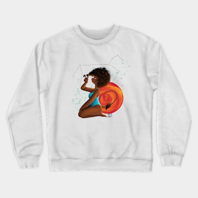 Leo sign Crewneck Sweatshirt by Lu Lapin